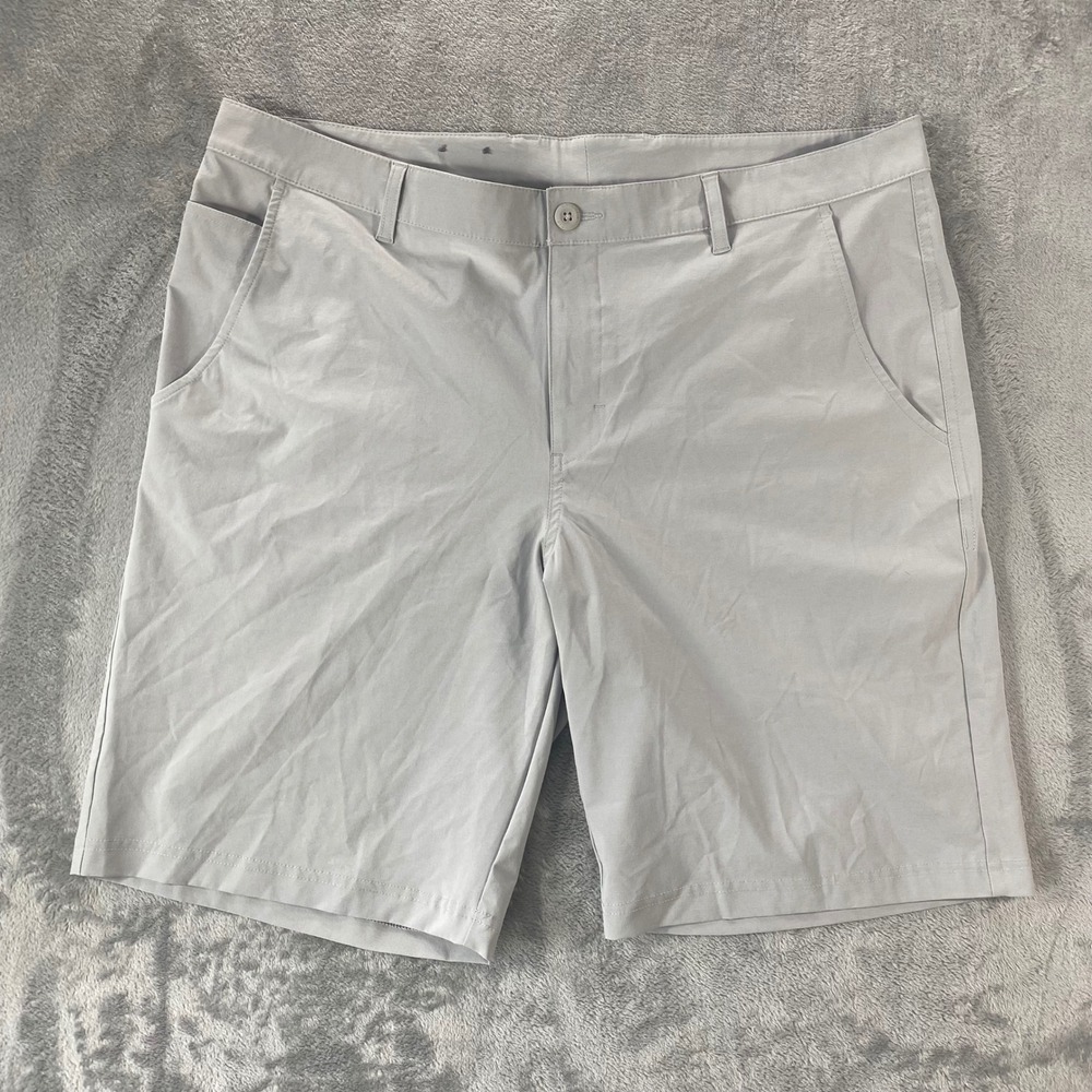 COLUMBIA PFG Fishing Shorts Mens 38 Gray Performance Outdoor Utility Summer
